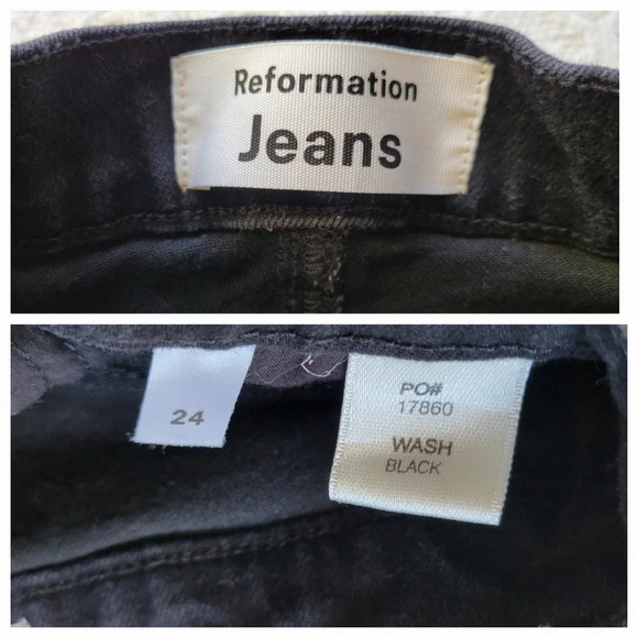 Reformation, Black Casual Skinny High Waisted Denim Jean - Picture 6 of 10